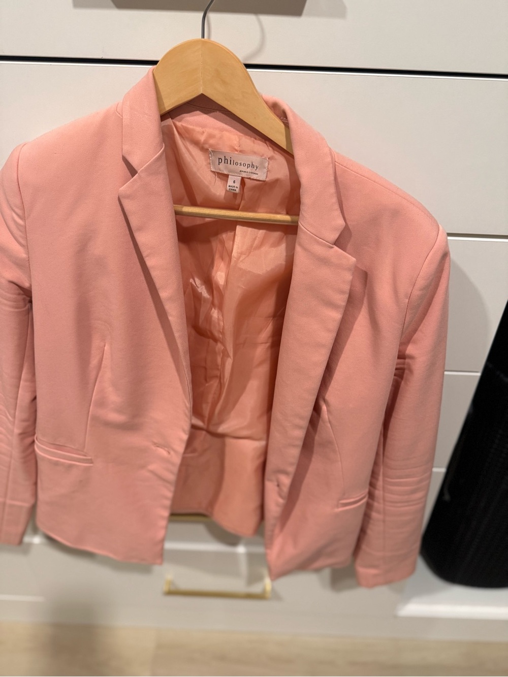 Philosophy Pastel Pink Tailored Blazer